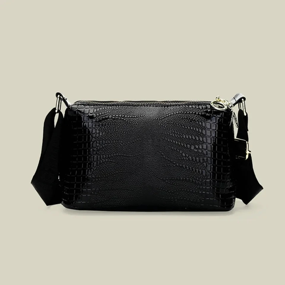 Patent Leather Serpentine Crossbody Bag