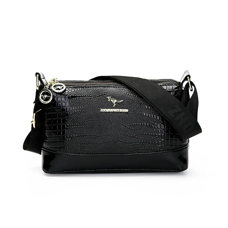 Patent Leather Serpentine Crossbody Bag