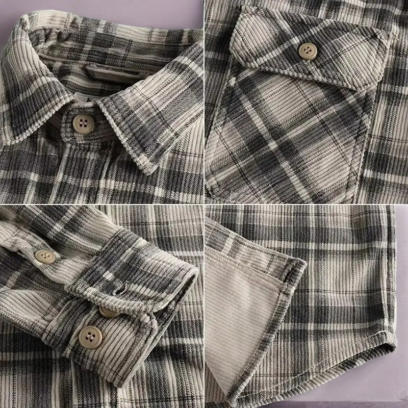Vintage Plaid Flannel Shirt