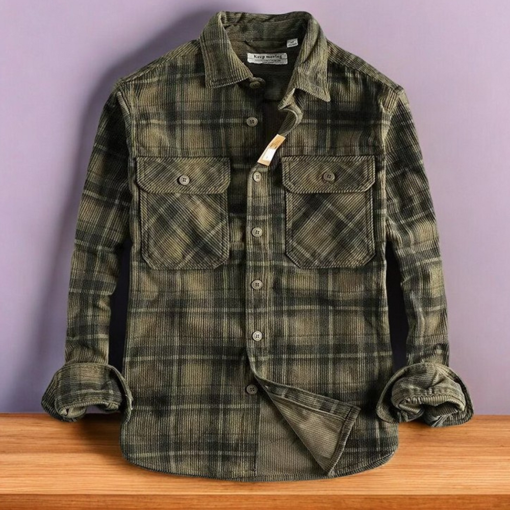 Vintage Plaid Flannel Shirt