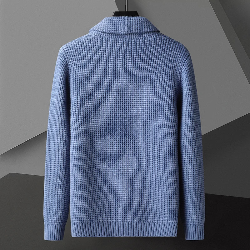 Premium Cotton Knit Shawl Collar Cardigan