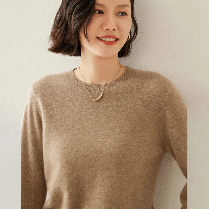  Pure Cashmere Crew Neck Sweater