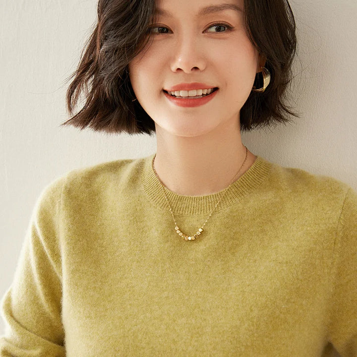  Pure Cashmere Crew Neck Sweater