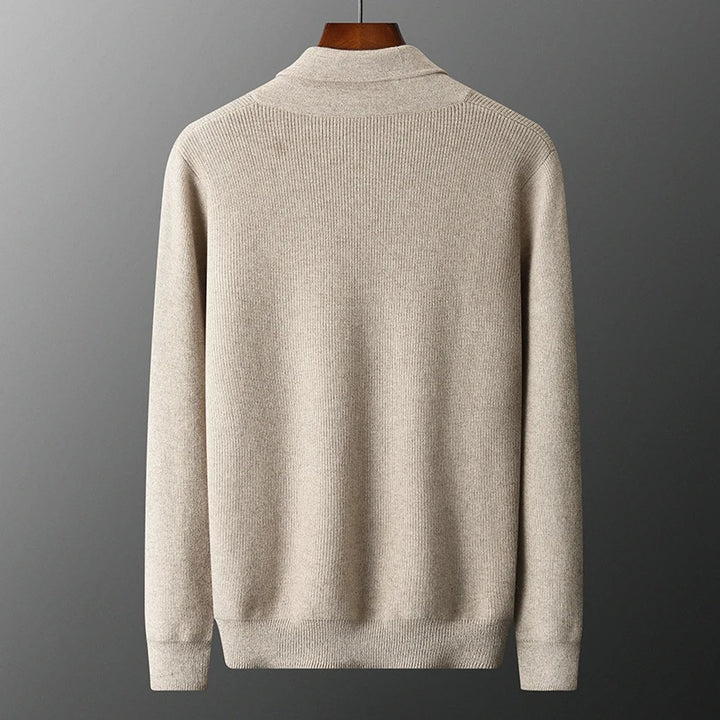 Pure Cashmere Knit Business Casual Sweater