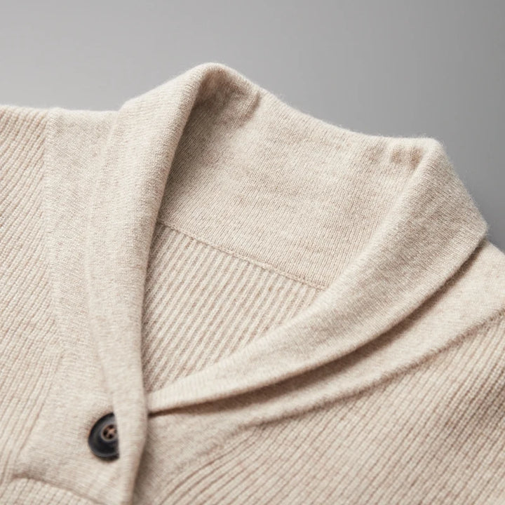 Pure Cashmere Knit Business Casual Sweater