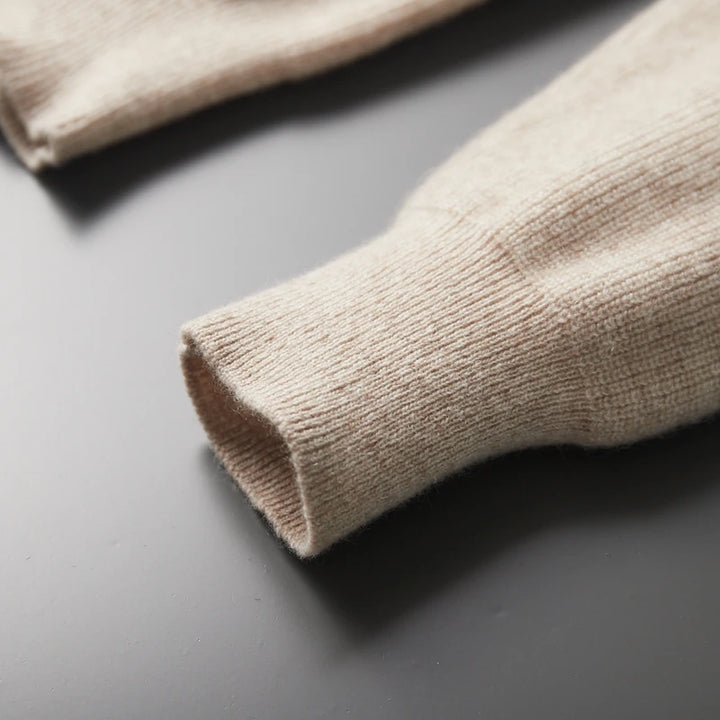 Pure Cashmere Knit Business Casual Sweater