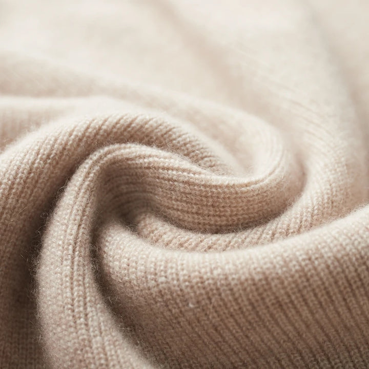 Pure Cashmere Knit Business Casual Sweater