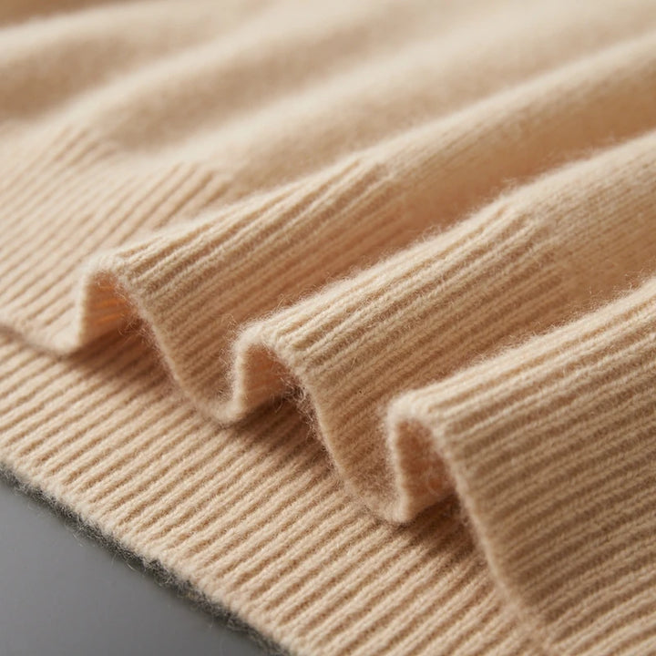 Pure Cashmere Knit Hooded Pullover