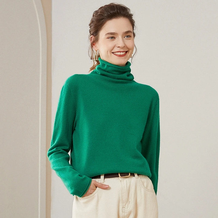 Pure Cashmere Turtleneck Sweater