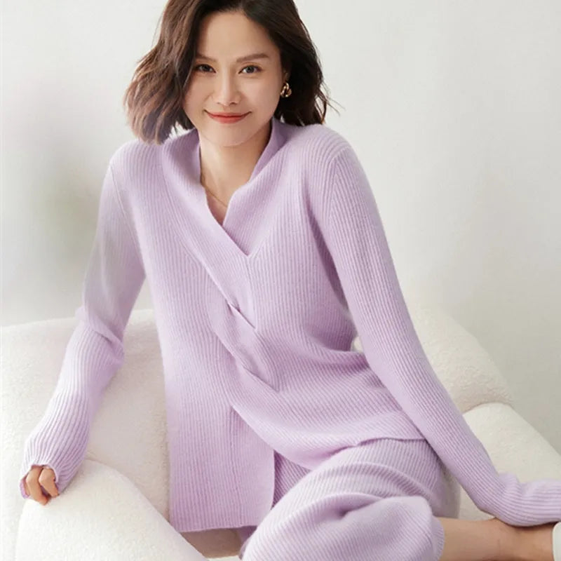 Pure Cashmere V-Neck Sweater