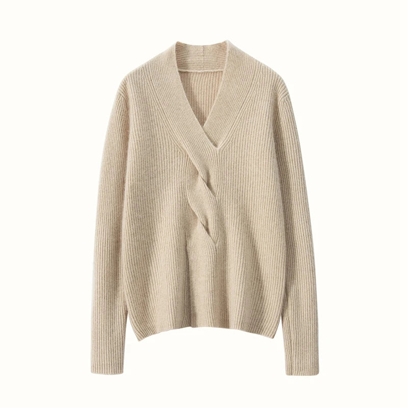 Pure Cashmere V-Neck Sweater
