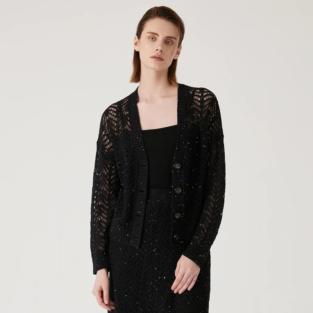 Pure Linen Knit Cardigan