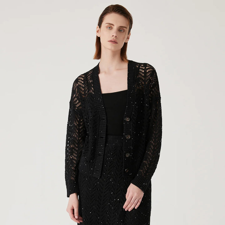 Pure Linen Knit Cardigan