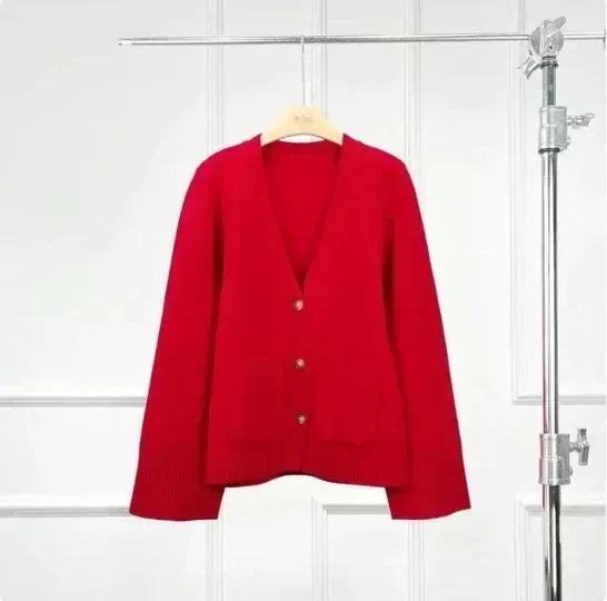 Pure Merino Wool Winter Cardigan