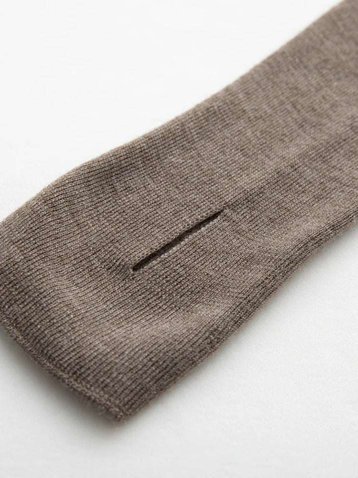 Pure Merino Wool Zip Hooded Knit Sweater