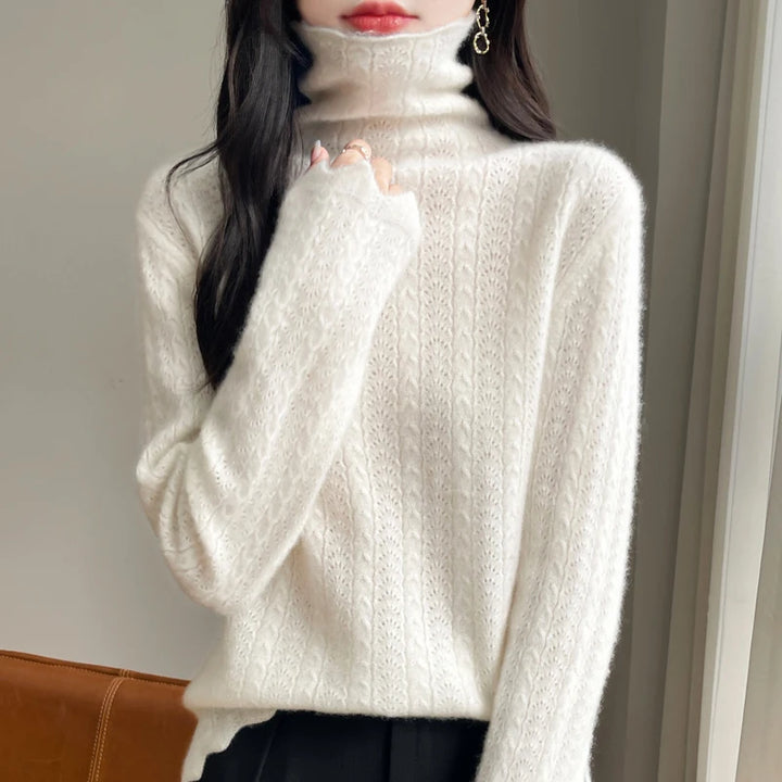 Pure Wool Slim-Fit Turtleneck Sweater