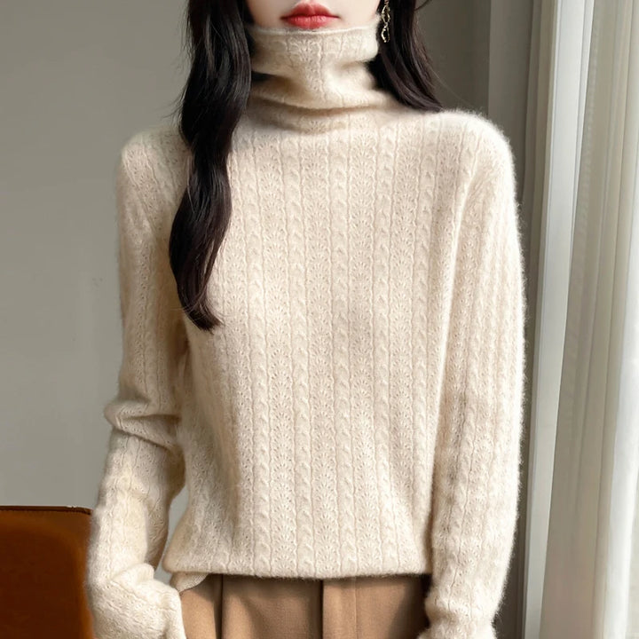 Pure Wool Slim-Fit Turtleneck Sweater
