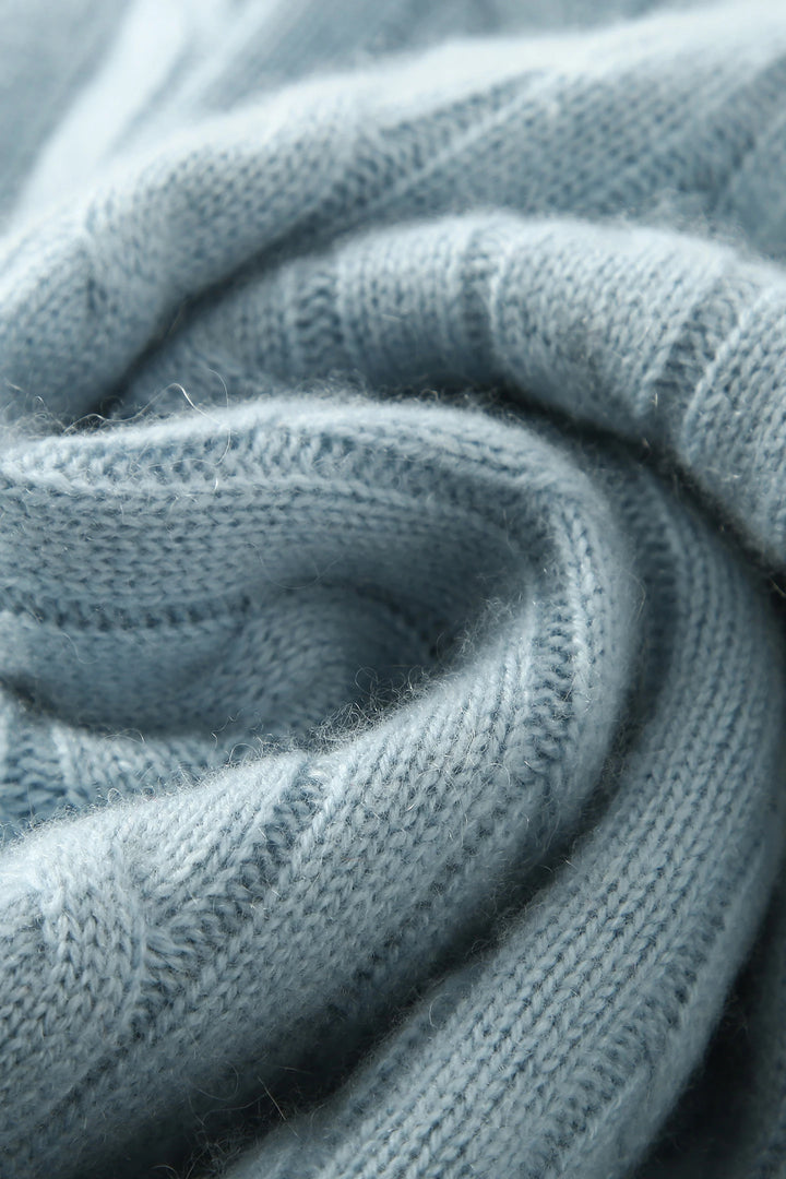 Pure cashmere Polo Knit Sweater