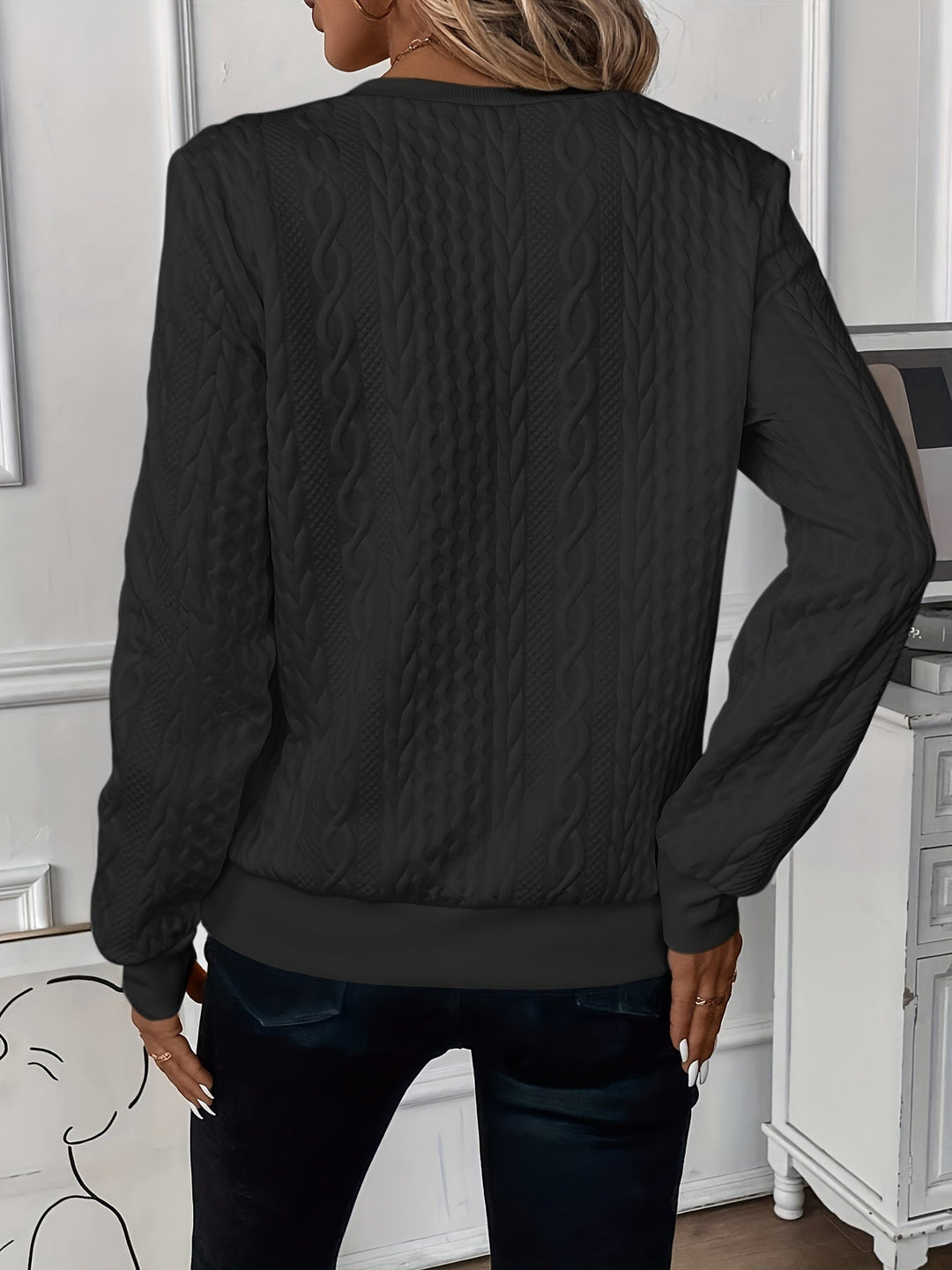 Quarter-Zip Knitted Wool Sweater
