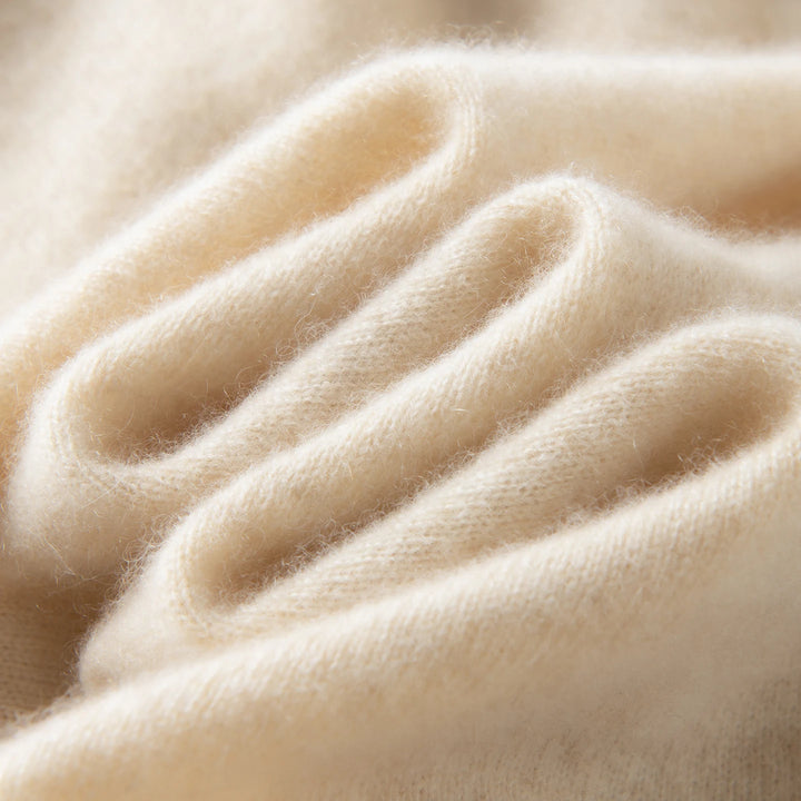 Relaxed Cashmere Turtleneck Knit Sweater