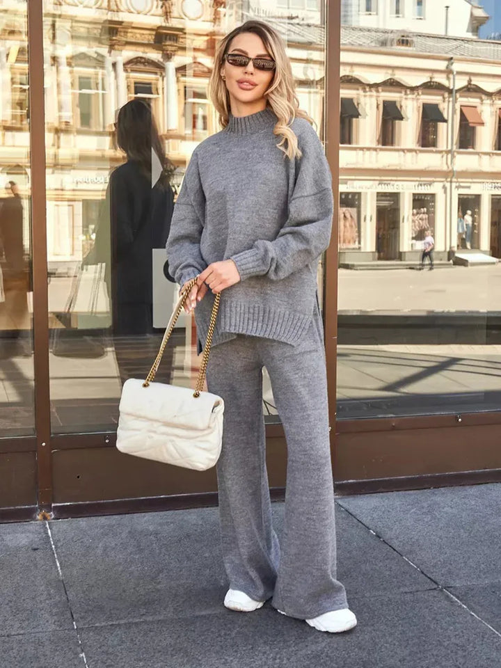 Relaxed Knit Lounge Two-Piece Set