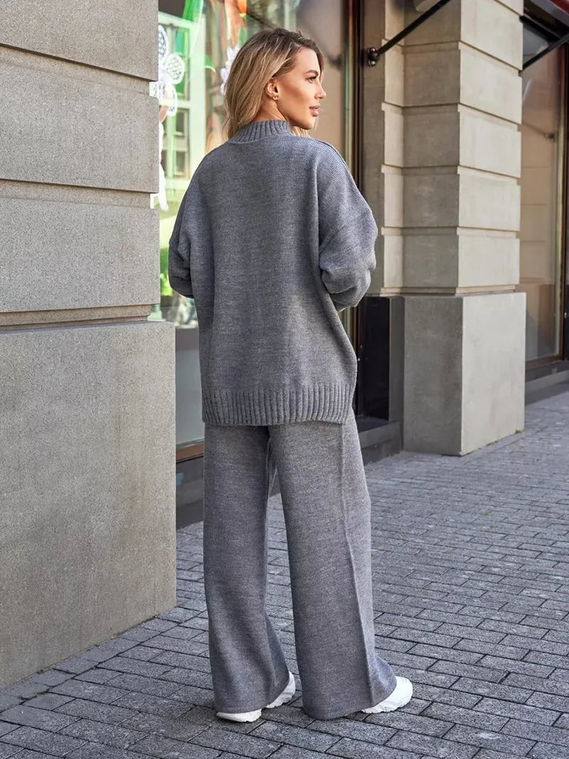 Relaxed Knit Lounge Two-Piece Set