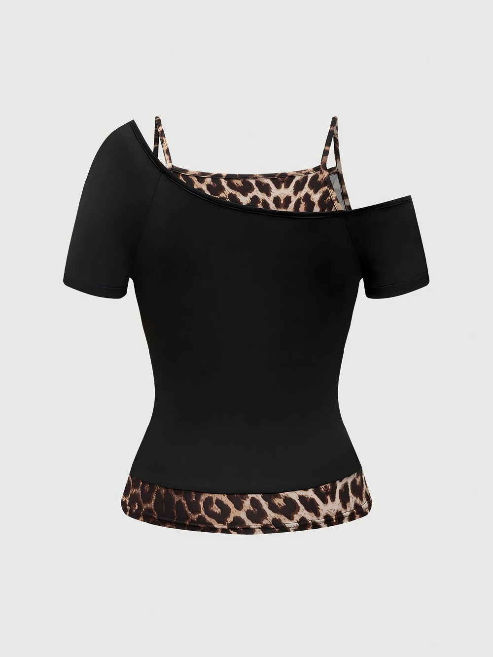 Retro Y2K Leopard Print Summer Top