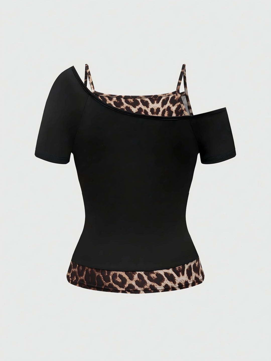 Retro Y2K Leopard Print Summer Top