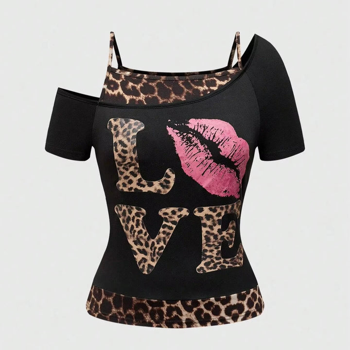 Retro Y2K Leopard Print Summer Top