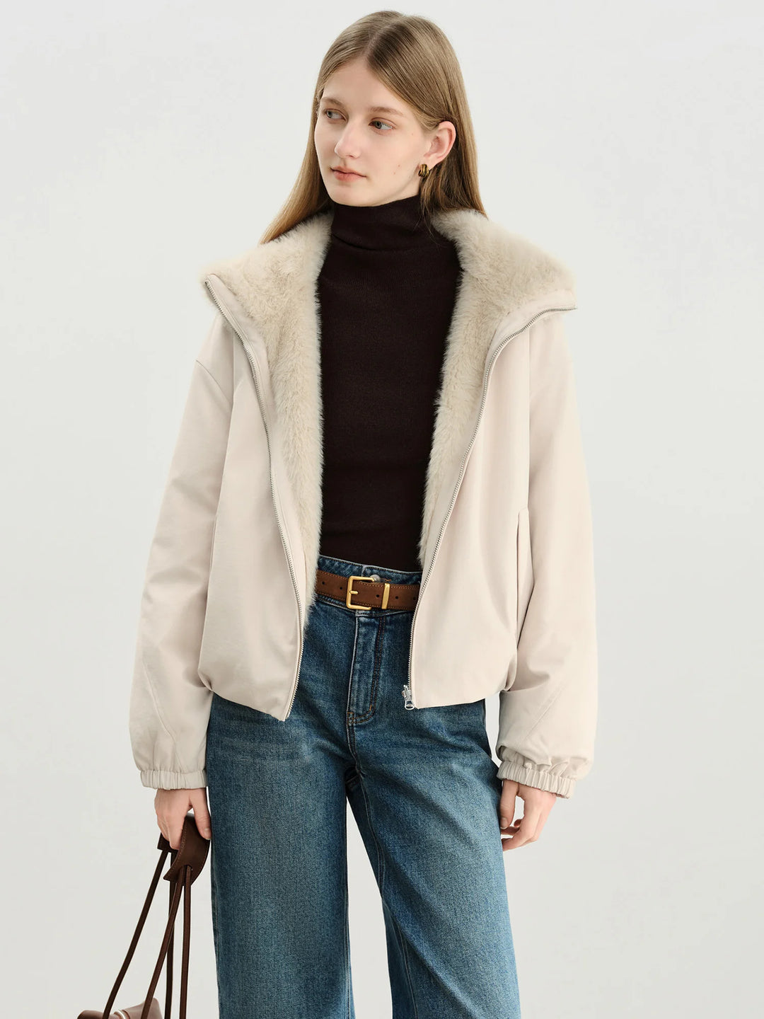  Reversible Faux Fur Jacket