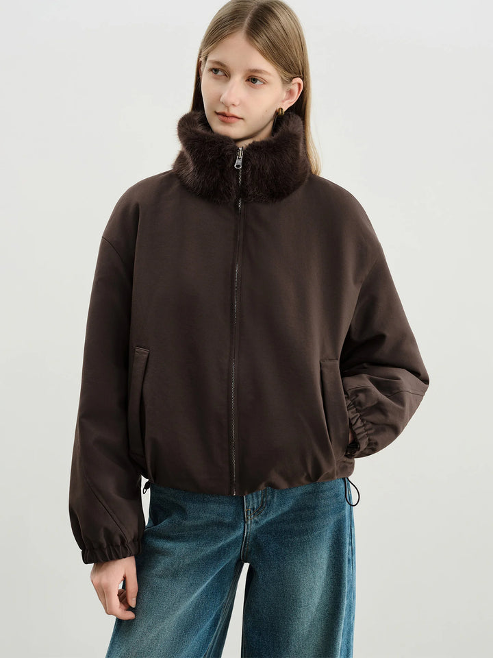  Reversible Faux Fur Jacket