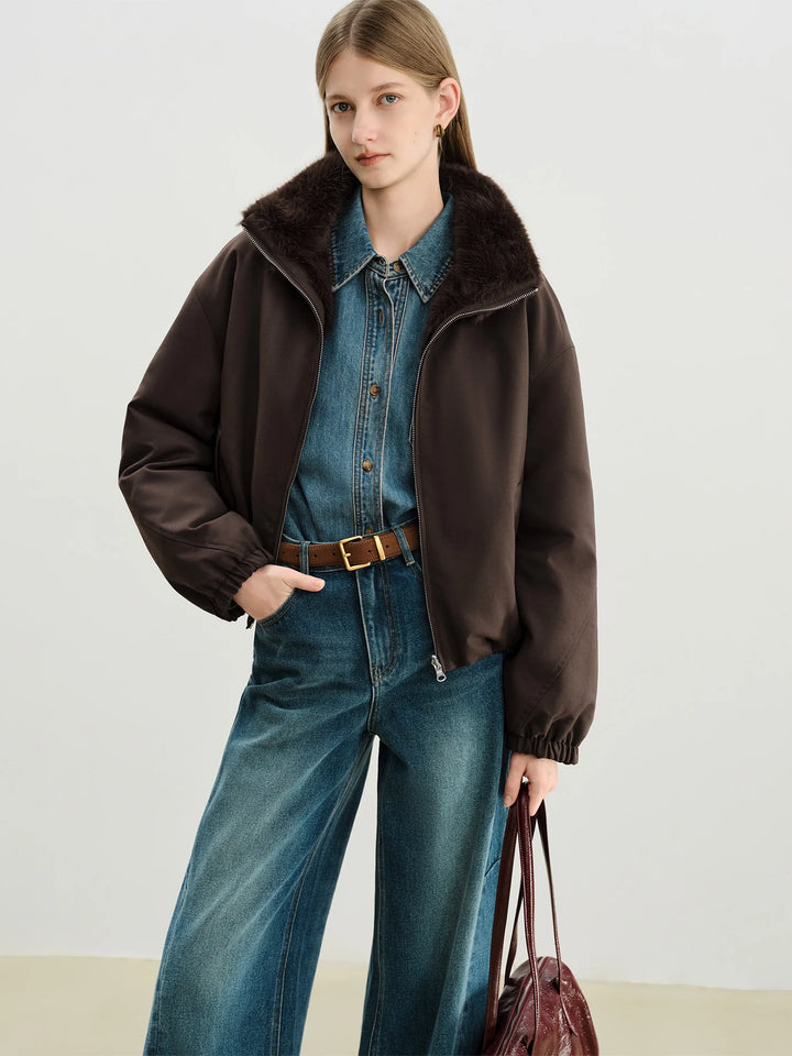  Reversible Faux Fur Jacket