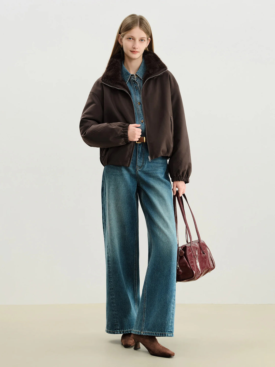  Reversible Faux Fur Jacket