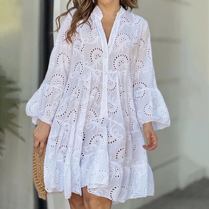 Vera | Women's Eyelet Boho Mini Dress