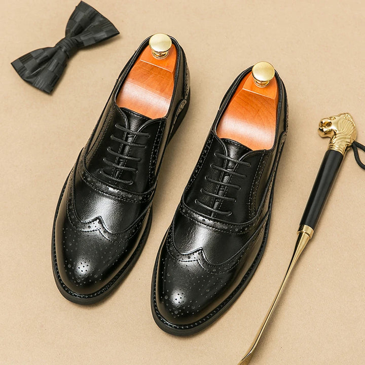 Vera | Classic Leather Brogue Oxford Shoes