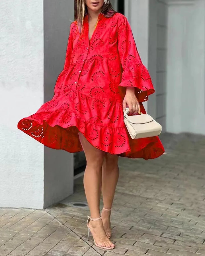 Vera | Women's Eyelet Boho Mini Dress