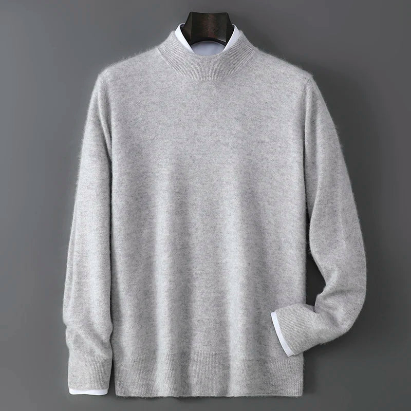 Men's Cashmere Mock Neck Sweater