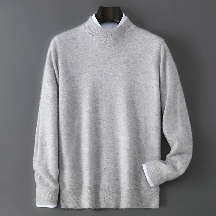 Men's Cashmere Mock Neck Sweater