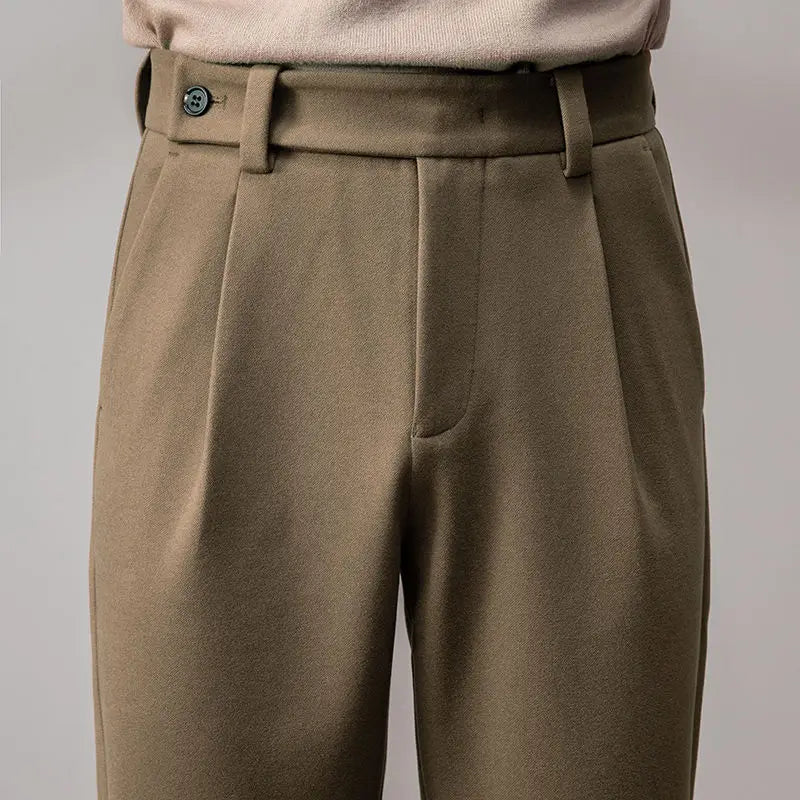 Vera | Men's Heavy Wool Straight Leg Dress Pants