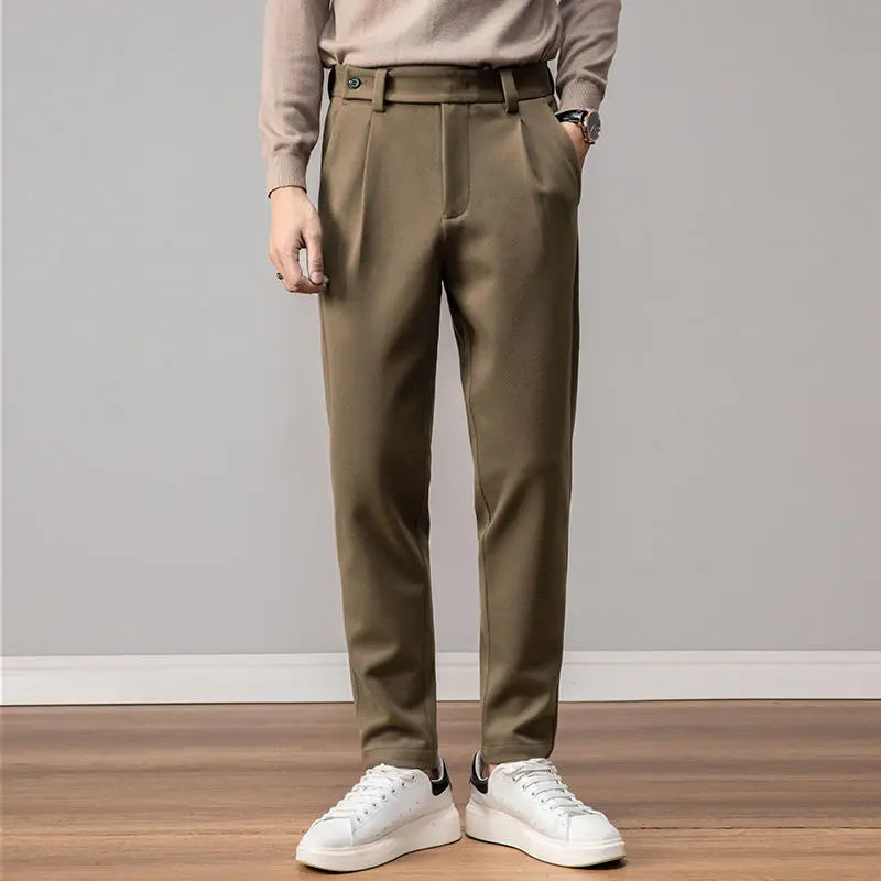 Vera | Men's Heavy Wool Straight Leg Dress Pants