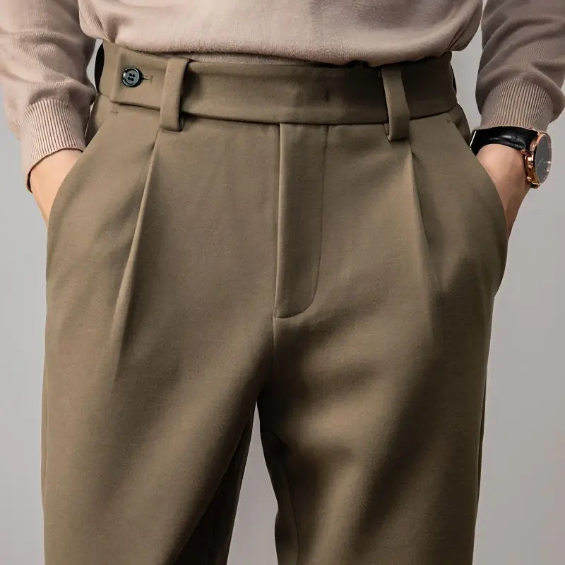 Vera | Men's Heavy Wool Straight Leg Dress Pants