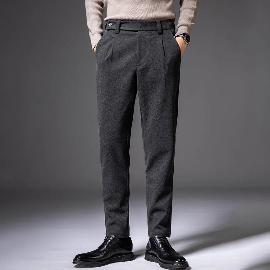 Vera | Men's Heavy Wool Straight Leg Dress Pants