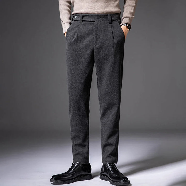 Vera | Men's Heavy Wool Straight Leg Dress Pants