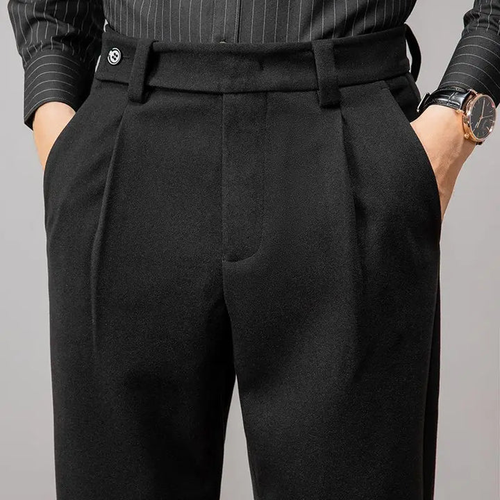Vera | Men's Heavy Wool Straight Leg Dress Pants