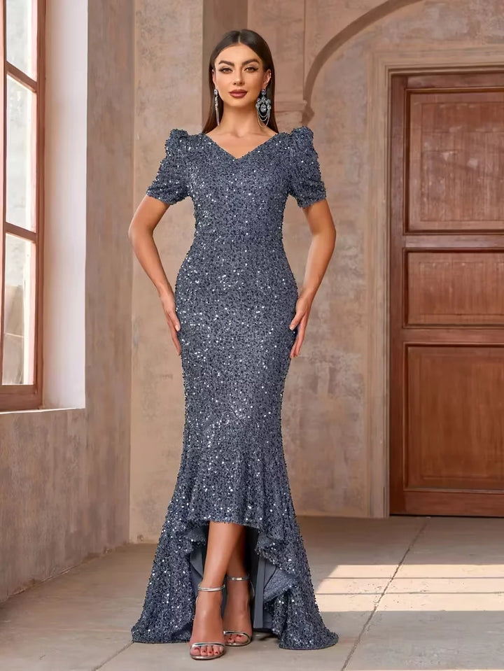Sequin Mermaid Evening Gown