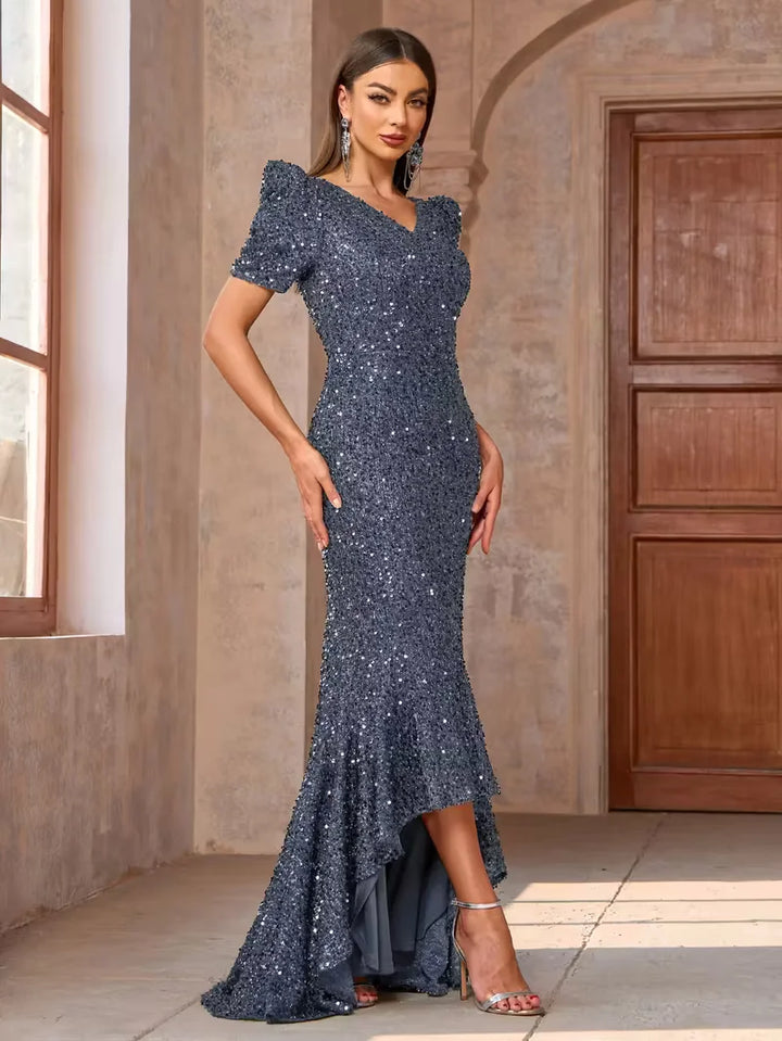 Sequin Mermaid Evening Gown