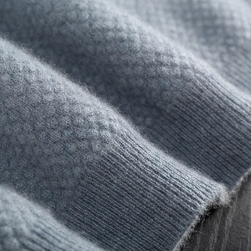 Short-Sleeved Cashmere Knit Polo Shirt
