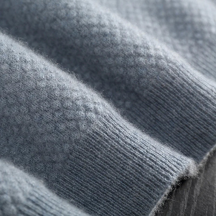 Short-Sleeved Cashmere Knit Polo Shirt