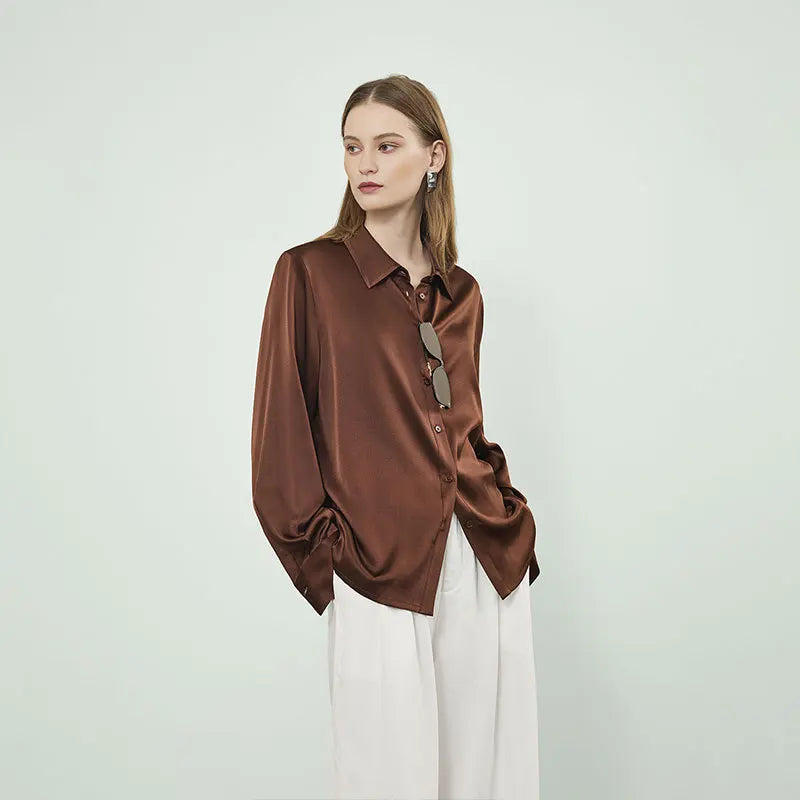 Silk Long Sleeve Blouse