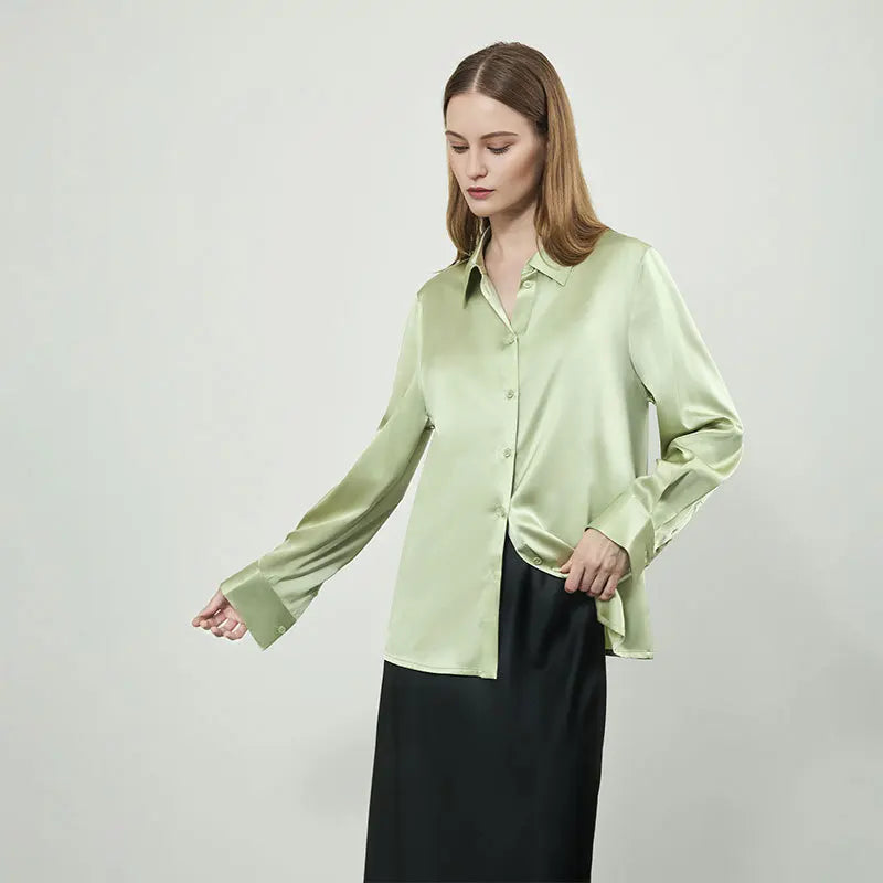 Silk Long Sleeve Blouse
